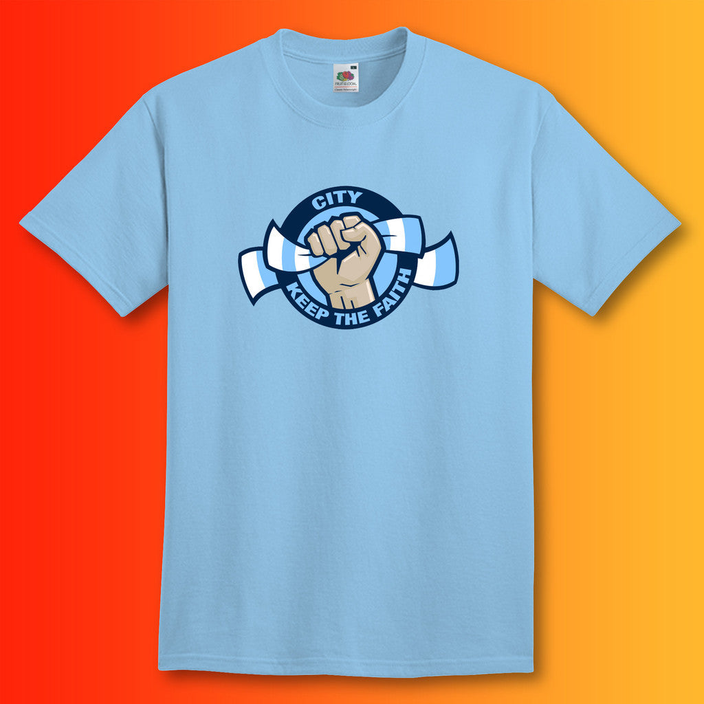 City Scarf Shirt Sky Blue