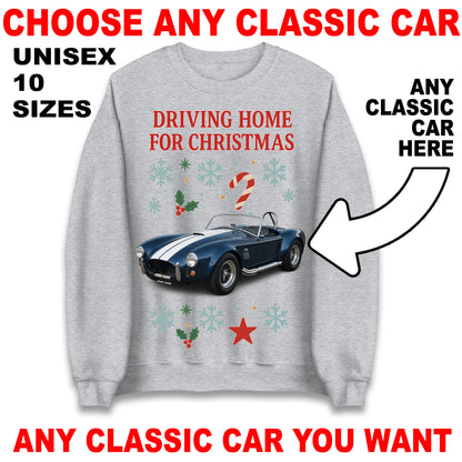 Classic Car Christmas Jumper