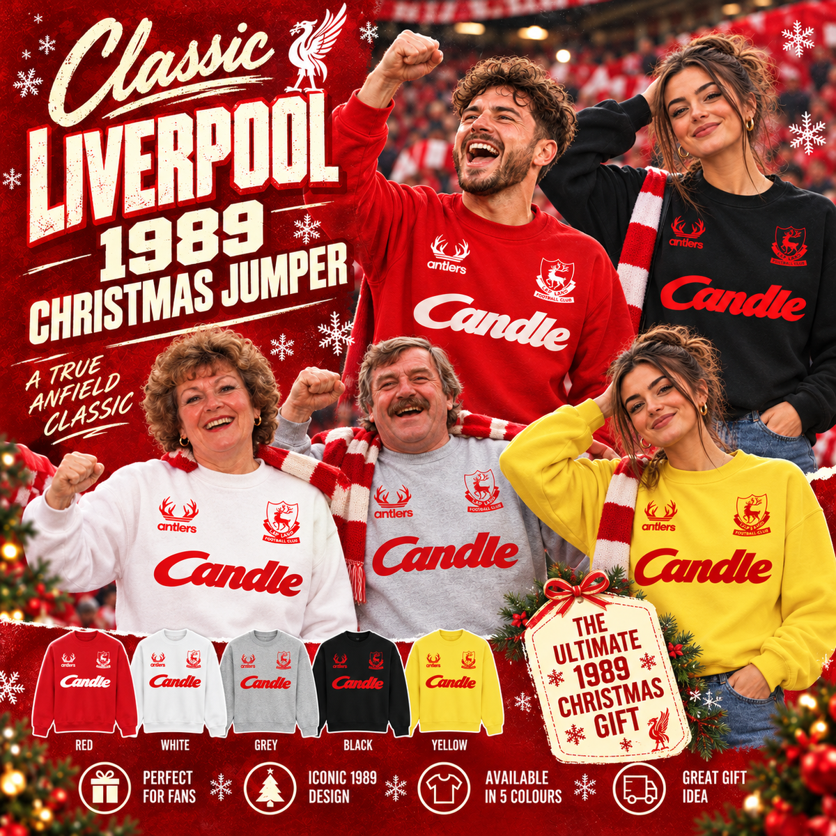 Classic Liverpool Christmas Jumper