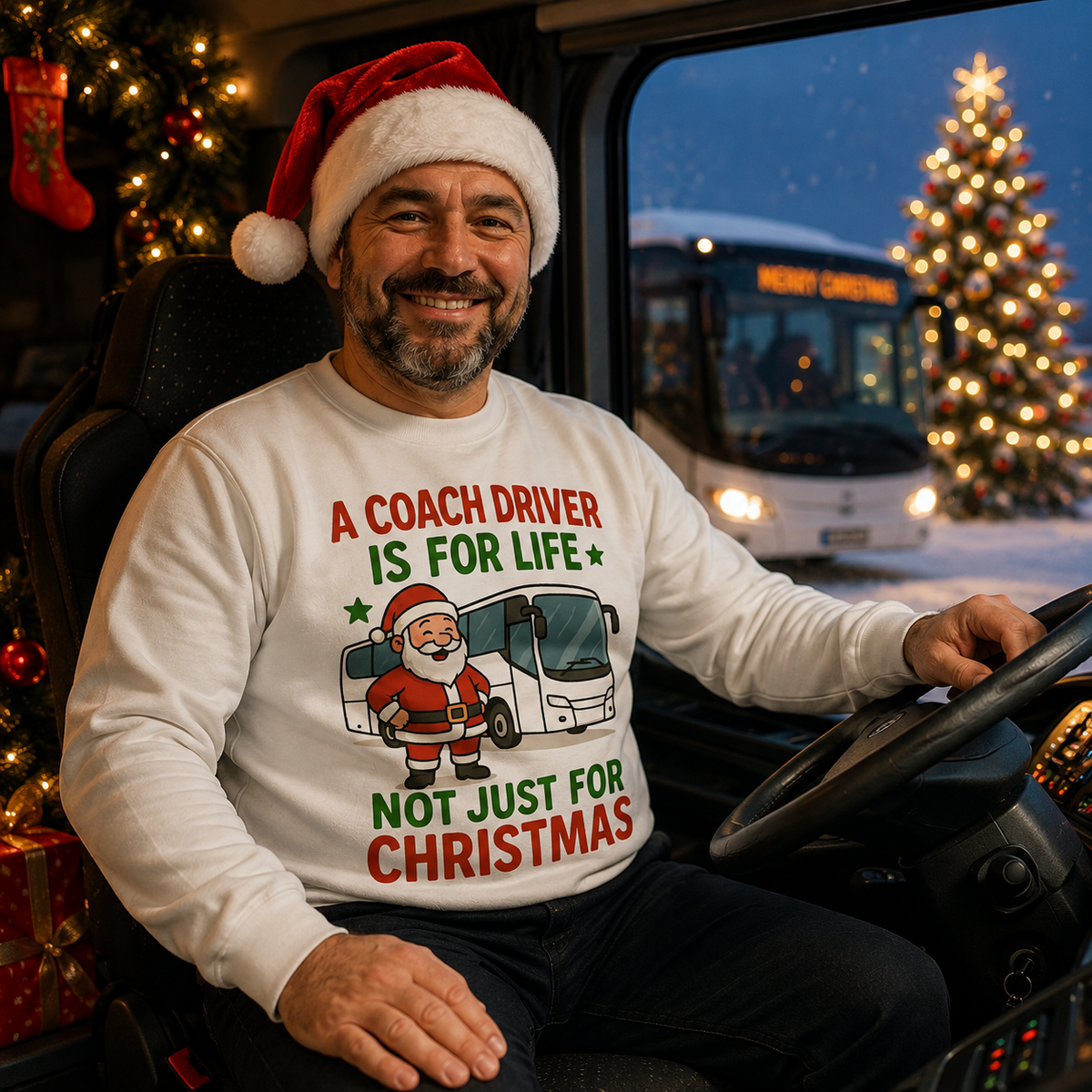 Coach Driver Christmas Jumper