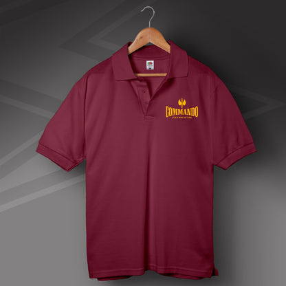 Commando It's a Way of Life Polo Shirt