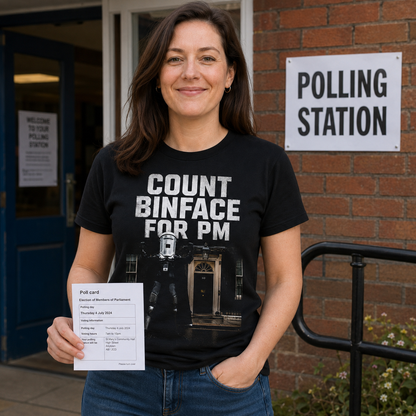 Count Binface for PM Anti Farage Clacton By Election T Shirt