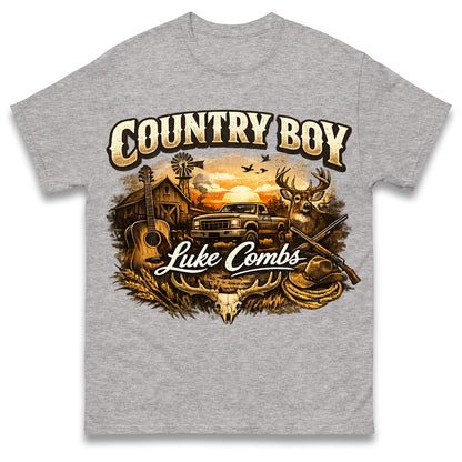 Country Boy Luke Combs T Shirt