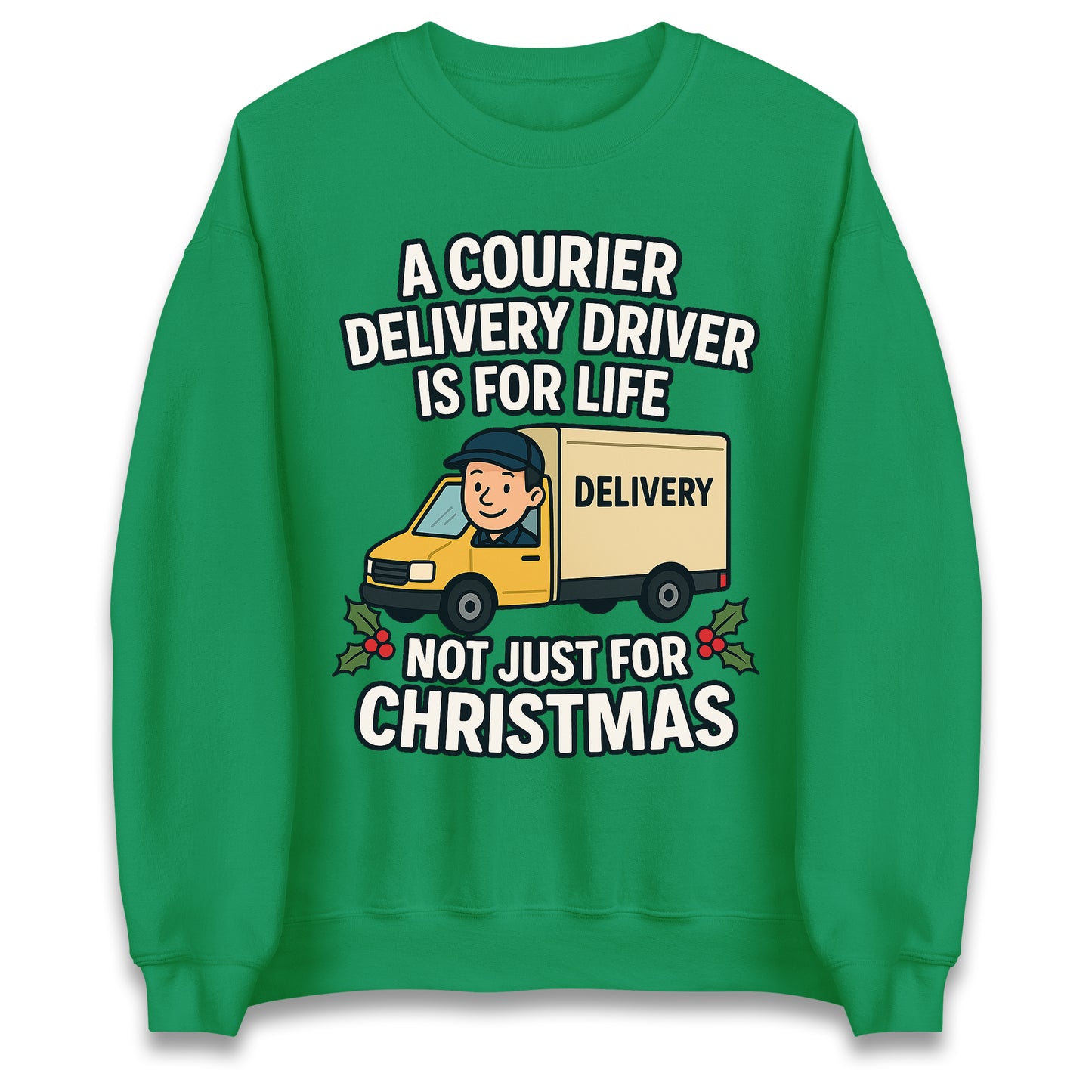 Courier Delivery Driver Christmas Jumper