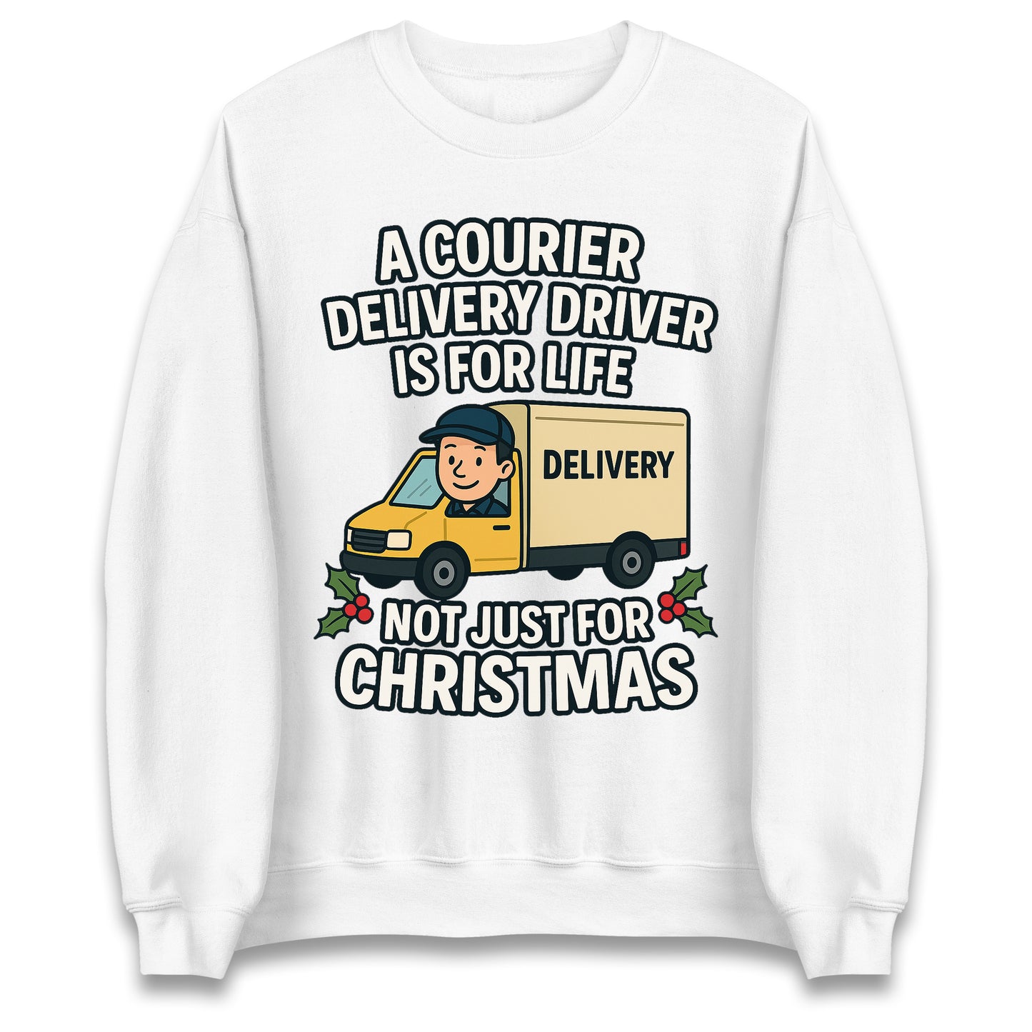 Courier Delivery Driver Christmas Jumper