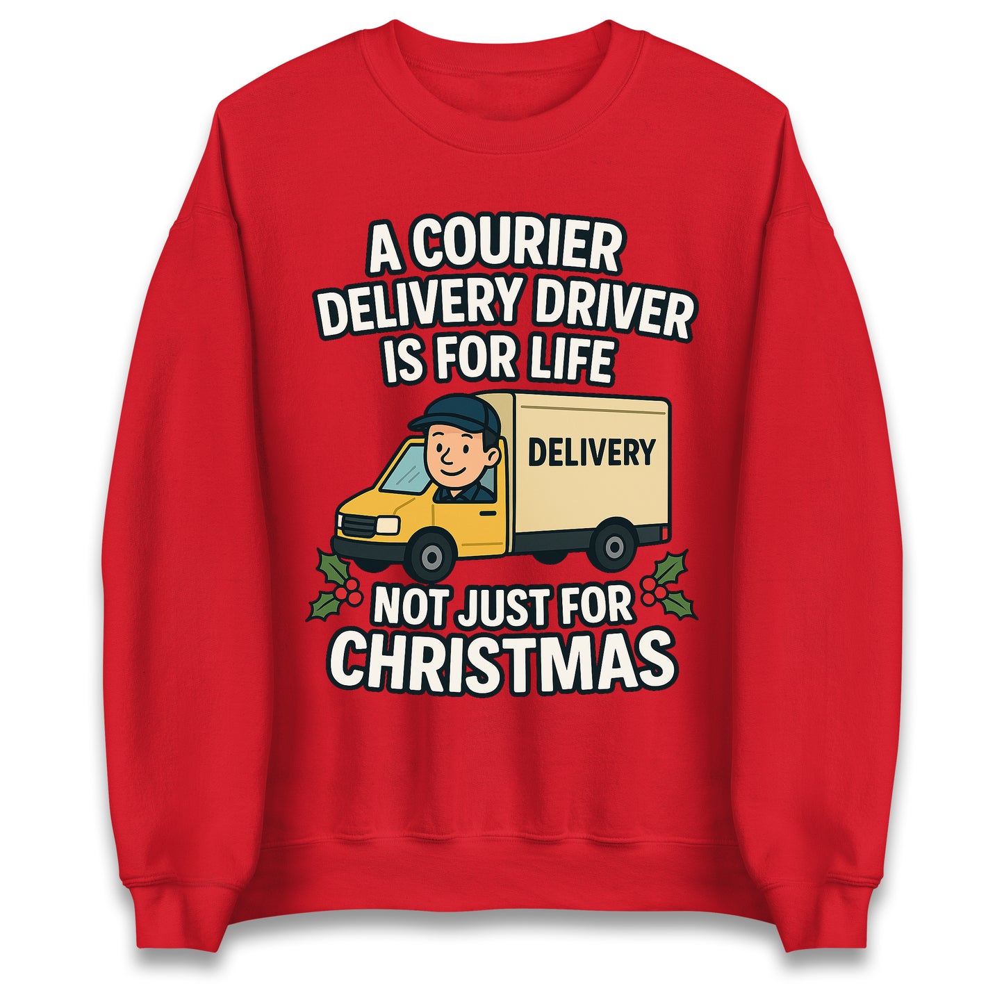 Courier Delivery Driver Christmas Jumper