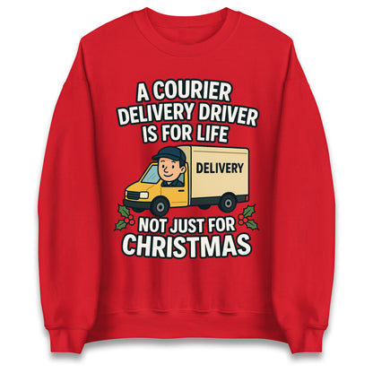 Courier Delivery Driver Christmas Jumper