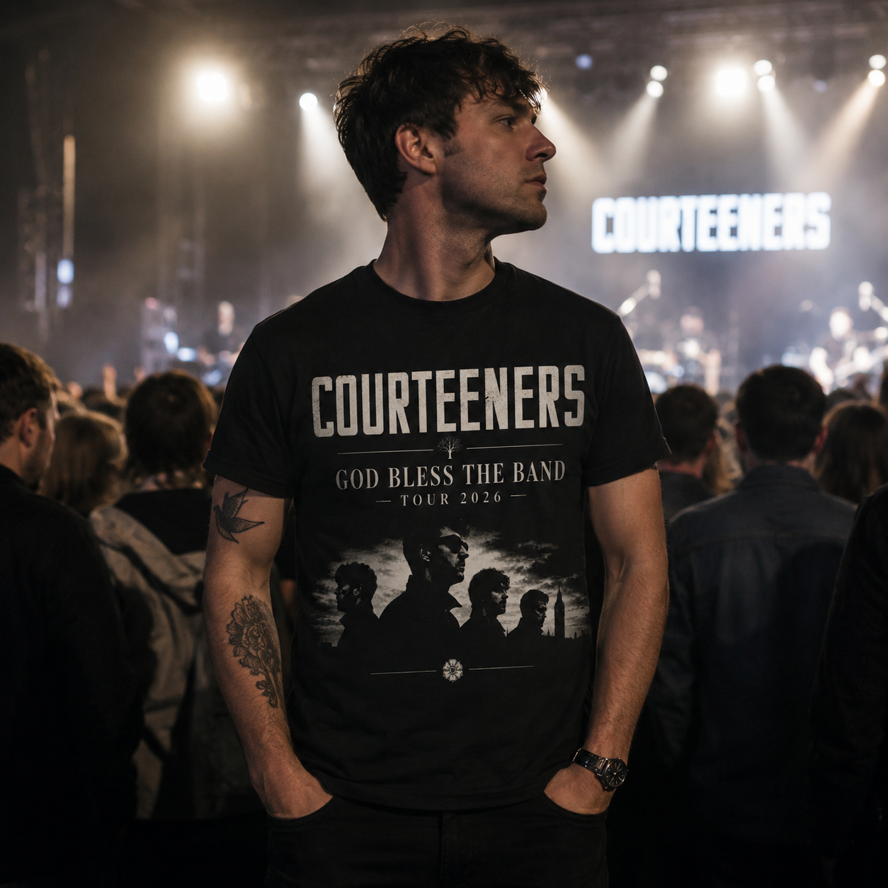 Courteeners God Bless The Band Tour 2026 T Shirt