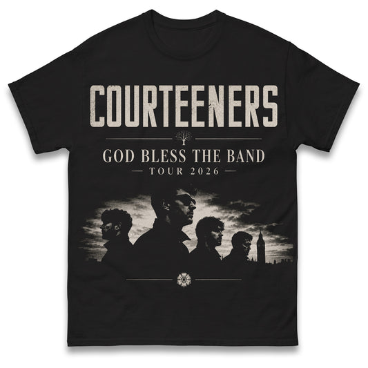 Courteeners God Bless The Band Tour 2026 T Shirt