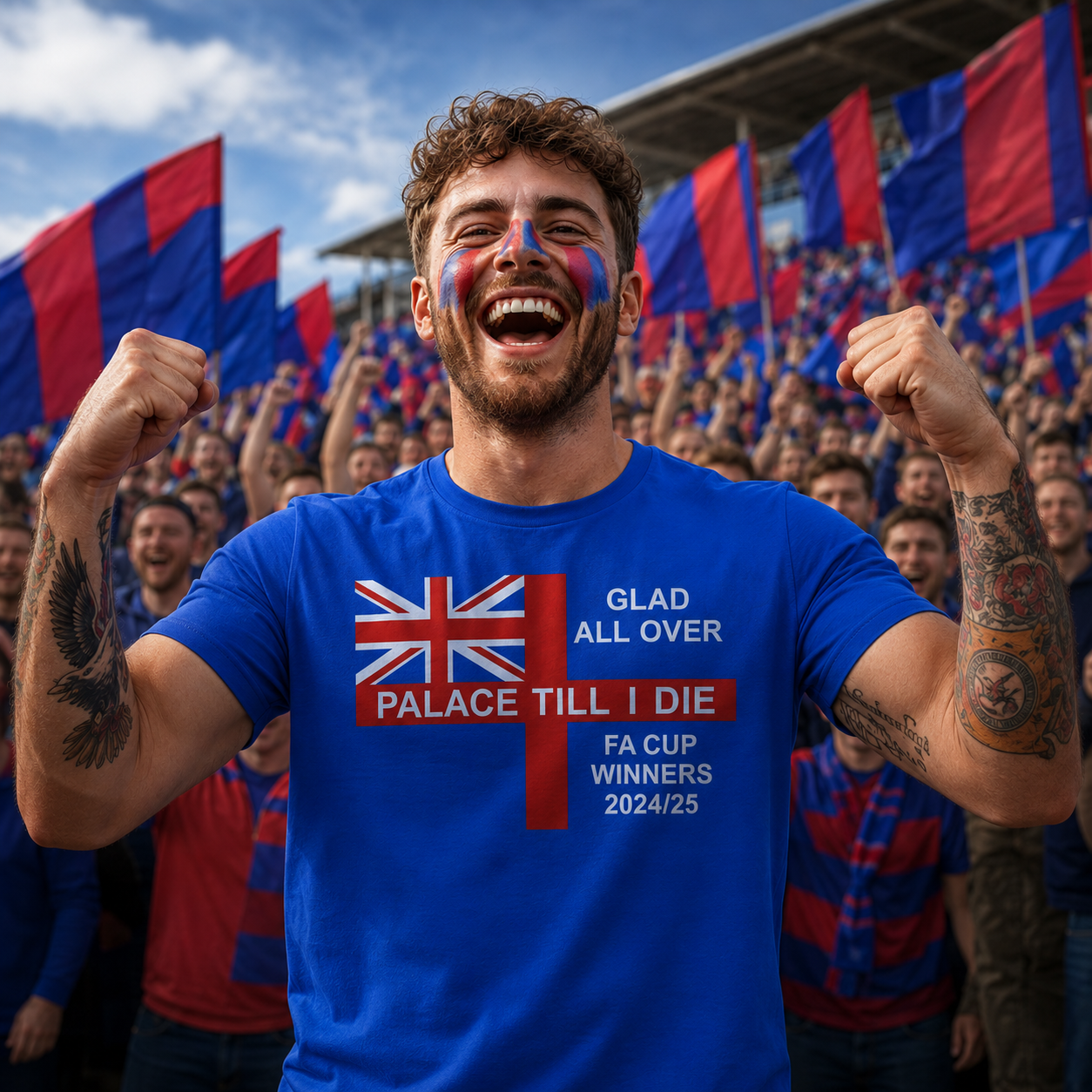 Crystal Palace Flag T Shirts for Sale