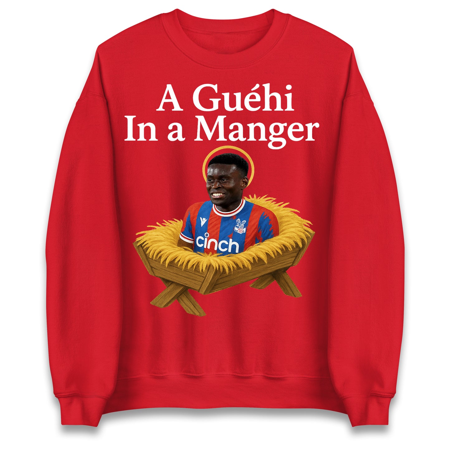 A Guehi in a Manger Marc Guehi Crystal Palace Christmas Jumper