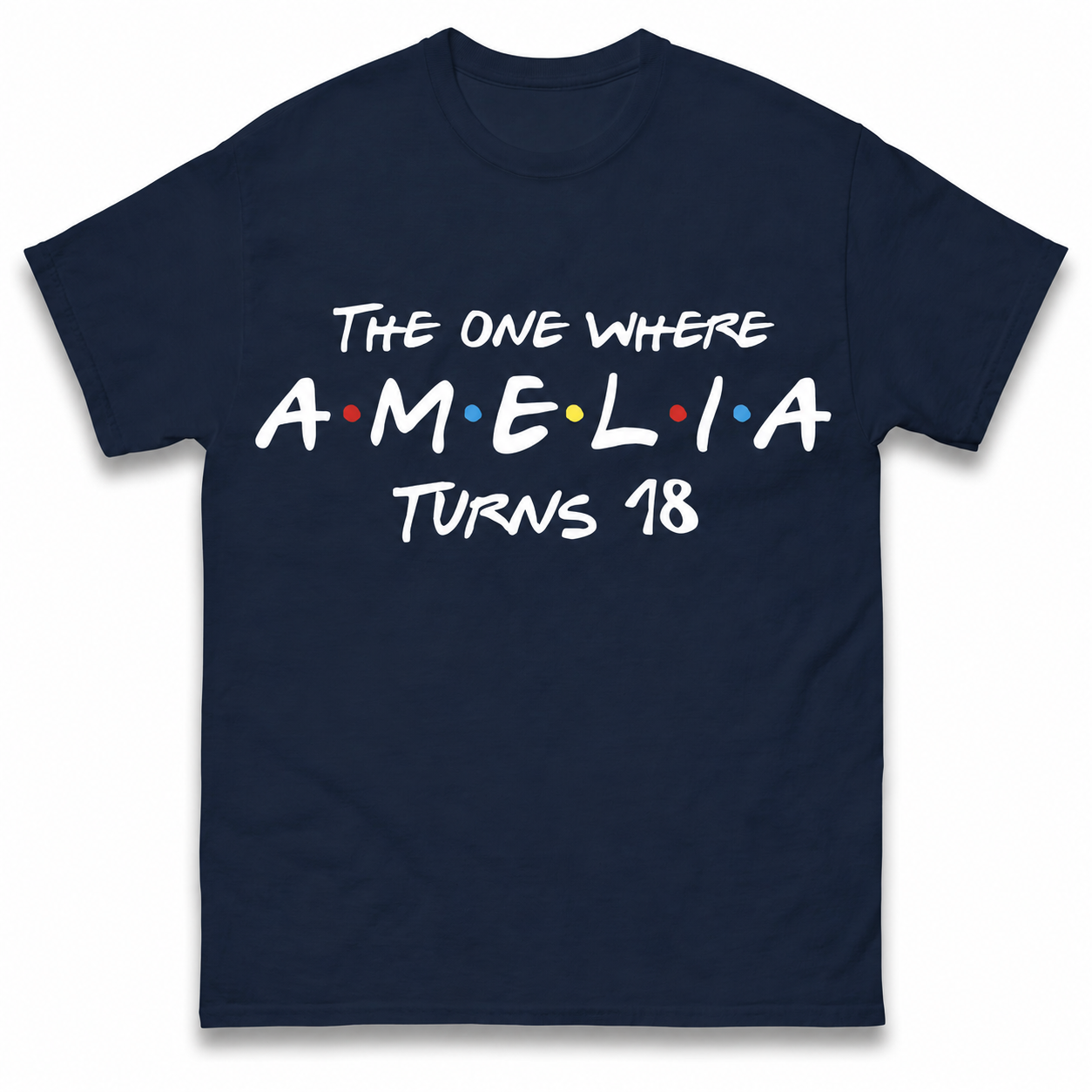 Custom Birthday T Shirt The One Where Name Turns Any Age 18 20 21 30 40 50 Custom Birthday Gift