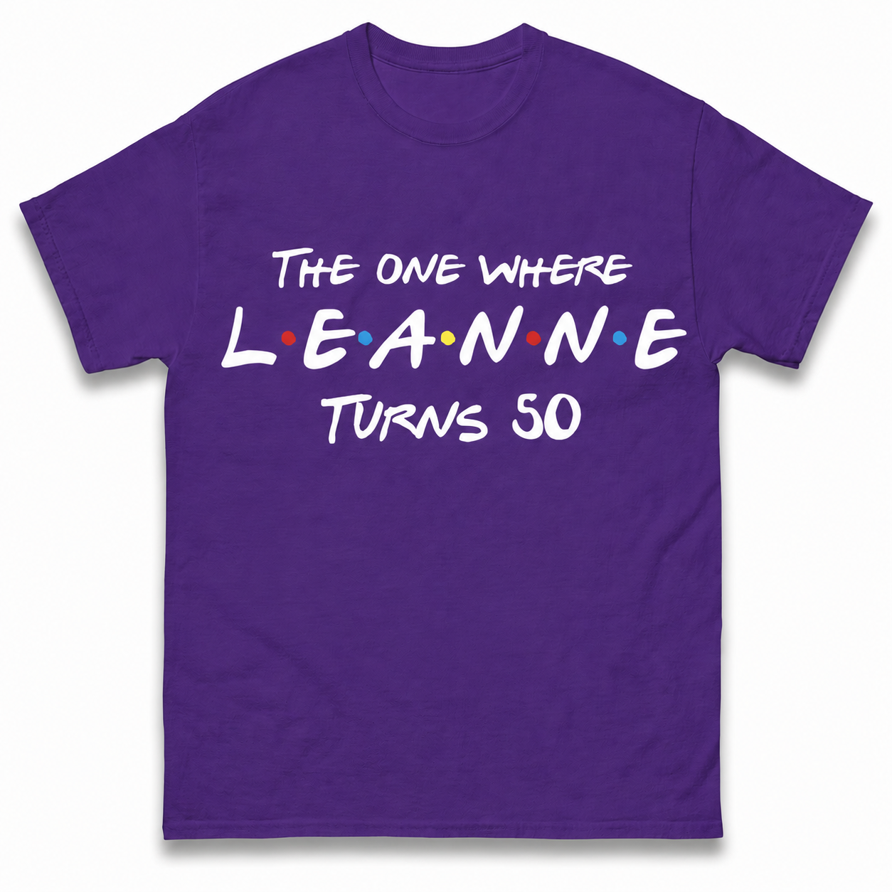 Custom Birthday T Shirt The One Where Name Turns Any Age 18 20 21 30 40 50 Custom Birthday Gift