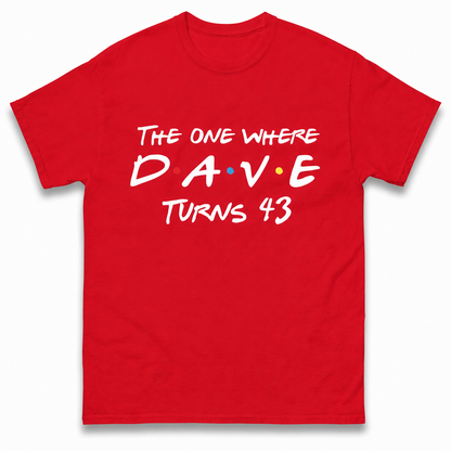 Custom Birthday T Shirt The One Where Name Turns Any Age 18 20 21 30 40 50 Custom Birthday Gift