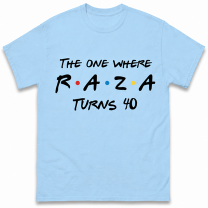 Custom Birthday T Shirt The One Where Name Turns Any Age 18 20 21 30 40 50 Custom Birthday Gift