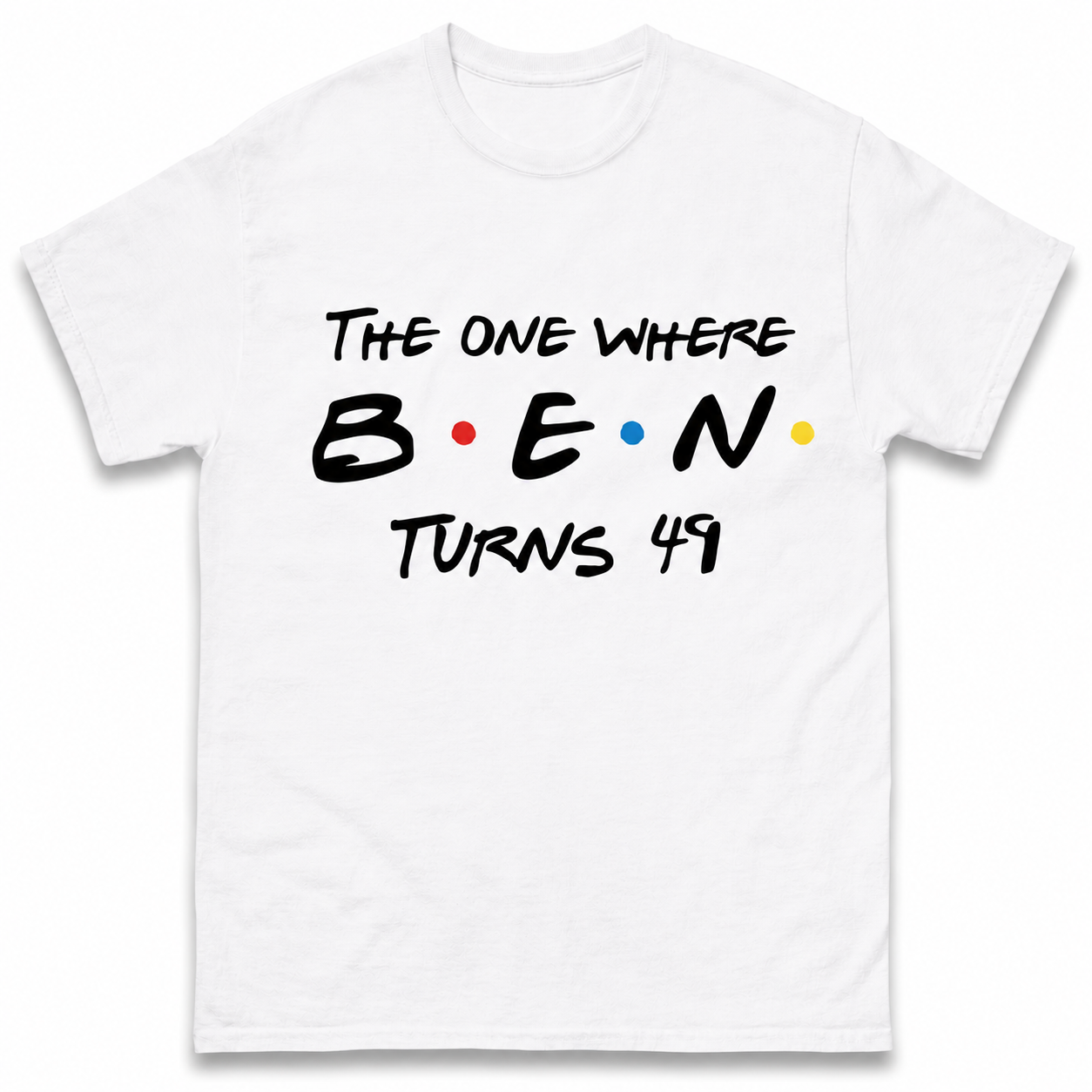 Custom Birthday T Shirt The One Where Name Turns Any Age 18 20 21 30 40 50 Custom Birthday Gift