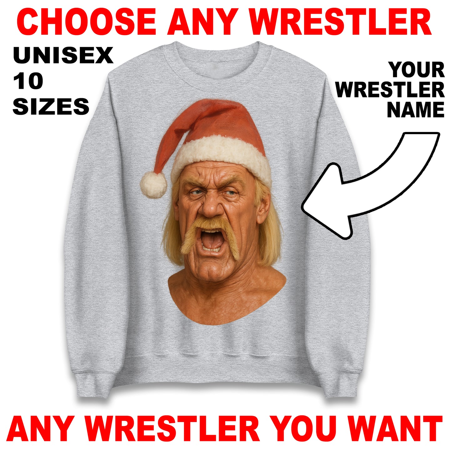 Hulk Hogan Christmas Jumper