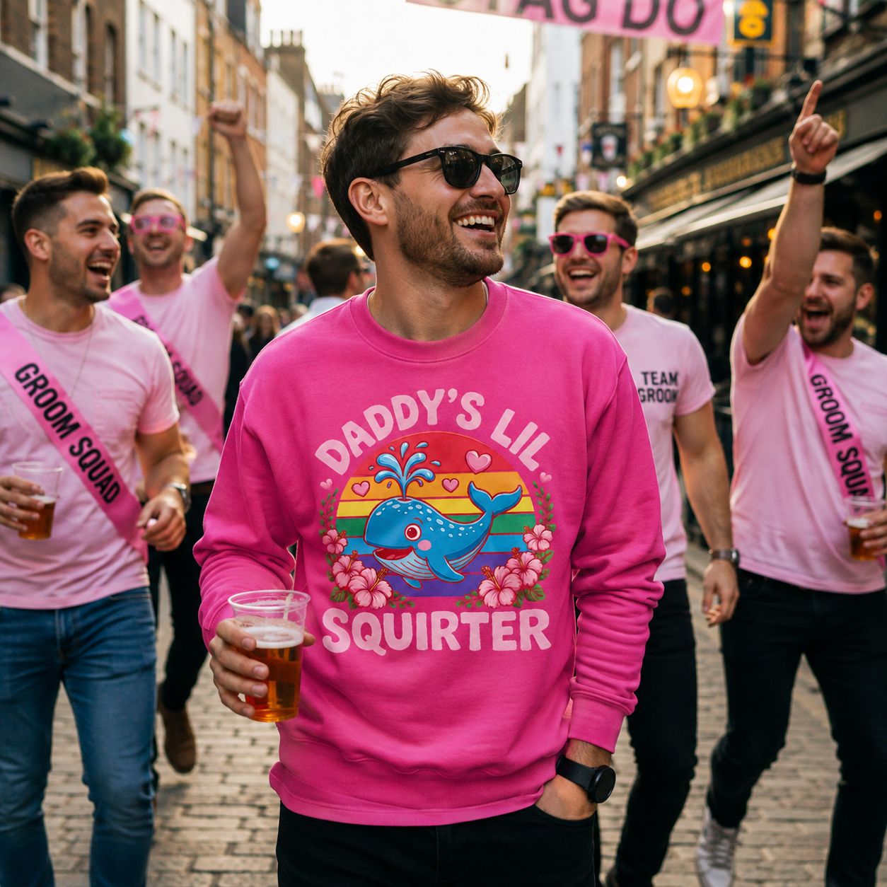 Daddys Lil Squirter Stag Do Sweatshirt