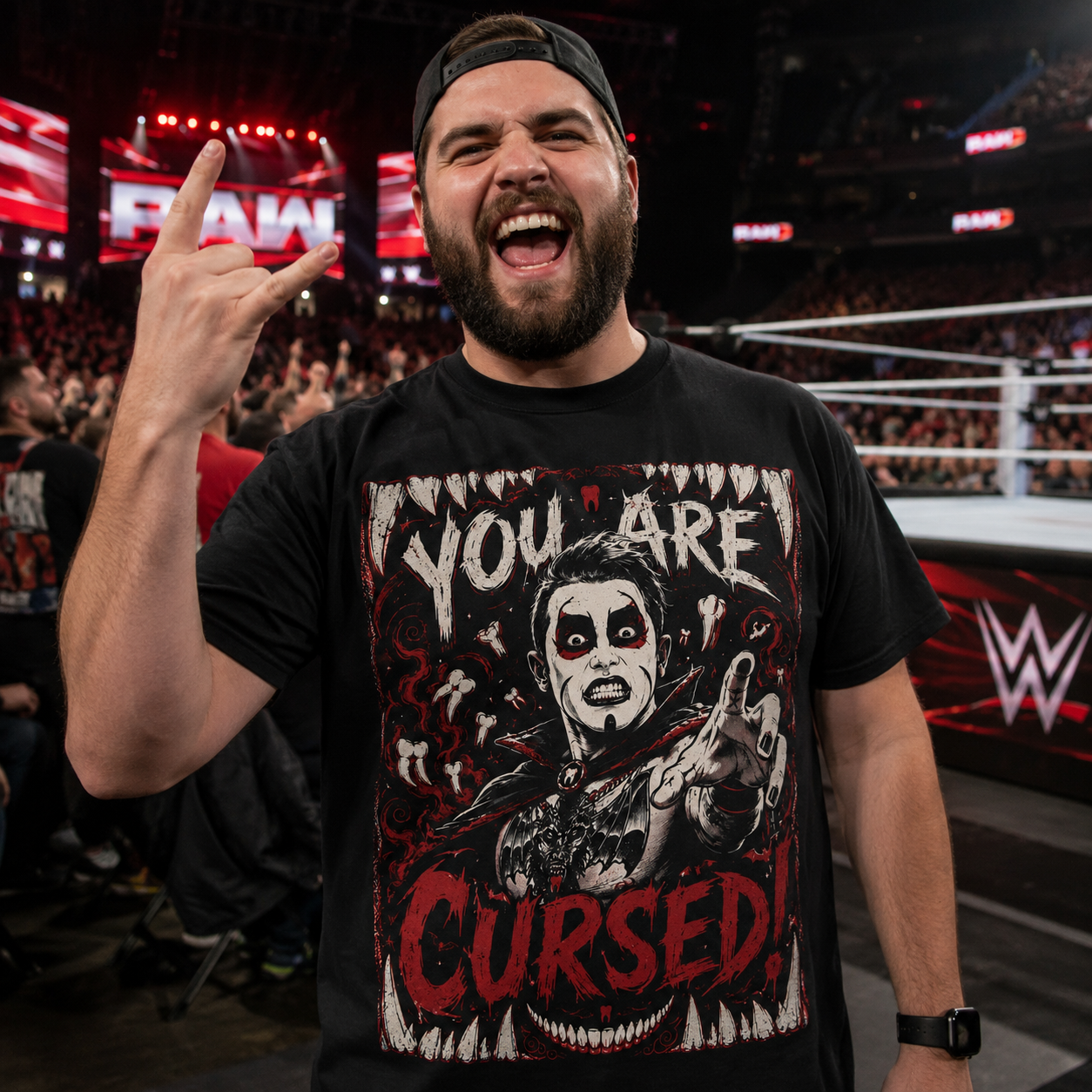 Danhausen You Are Cursed Pro Wrestling T Shirt