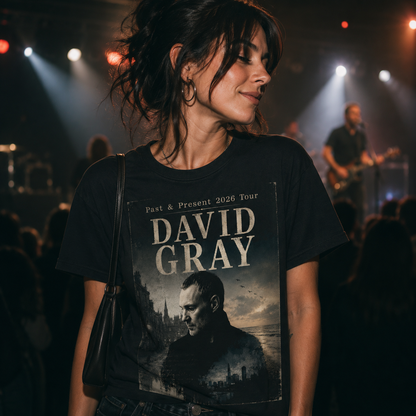 David Gray The Past & Present Tour 2026 T Shirt