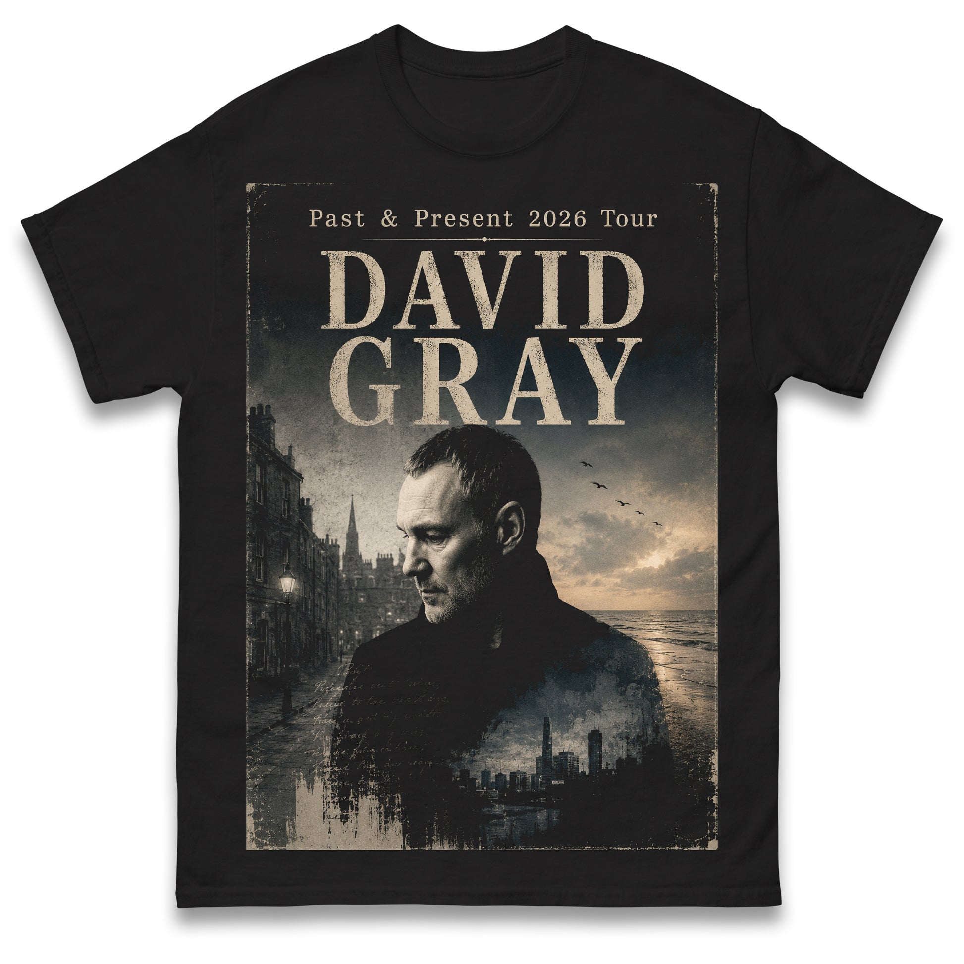 David Gray The Past & Present Tour 2026 T Shirt
