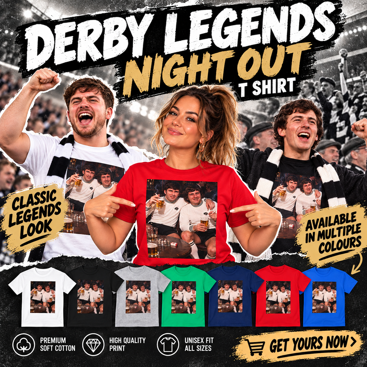 Derby County Legends Night Out Football T Shirt