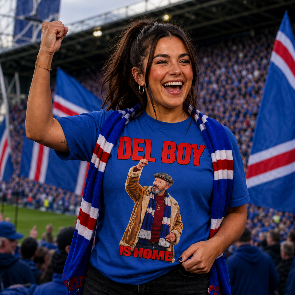 Derek McInnes Rangers Del Boy Football Shirt