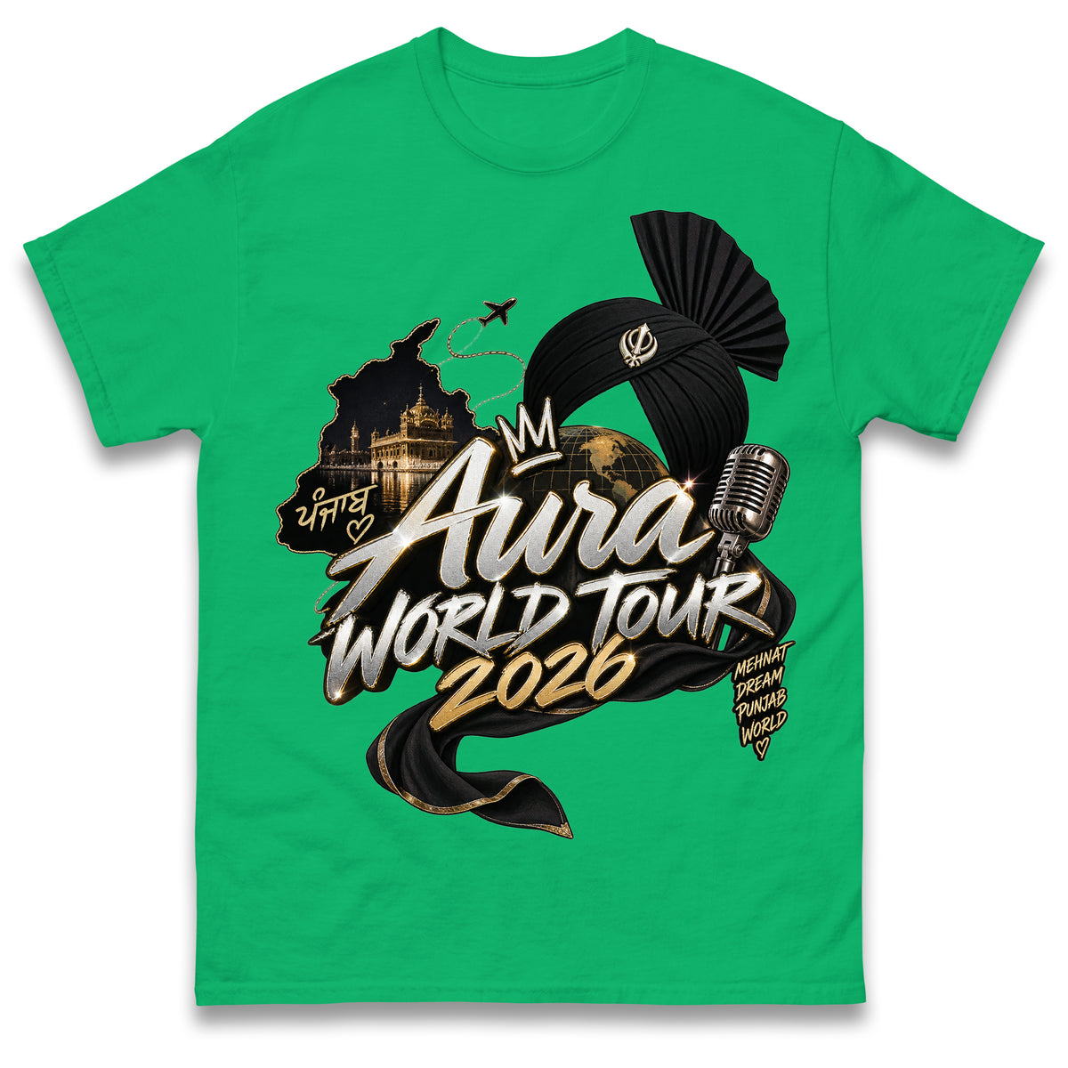 Diljit Dosanjh Aura World Tour 2026 T Shirt