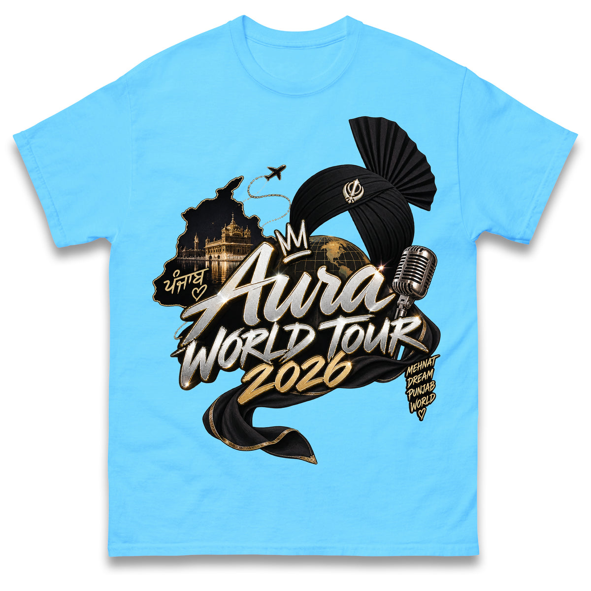 Diljit Dosanjh Aura World Tour 2026 T Shirt