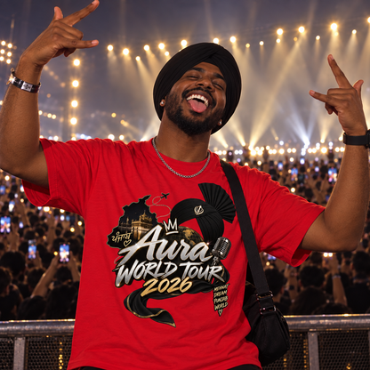 Diljit Dosanjh Aura World Tour 2026 T Shirt