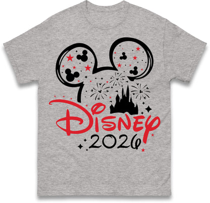 Disney 2026 White Holiday T-Shirts