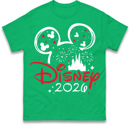 Disney 2026 White Holiday T-Shirts