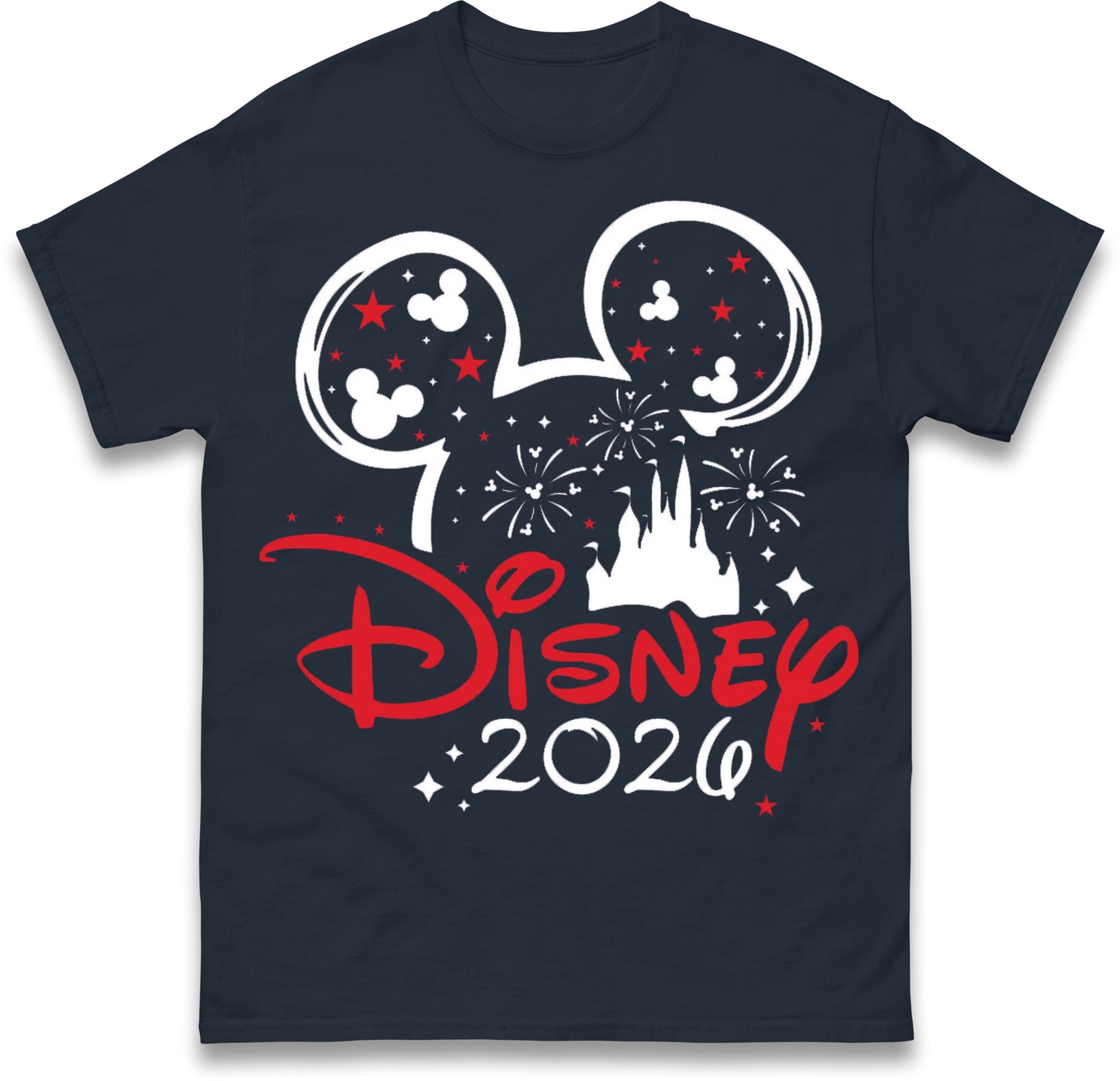 Disney 2026 White Holiday T-Shirts