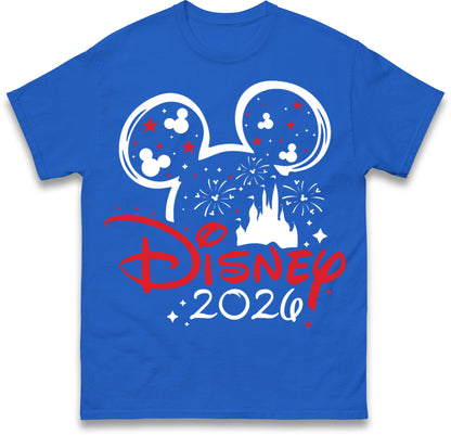 Disney 2026 White Holiday T-Shirts