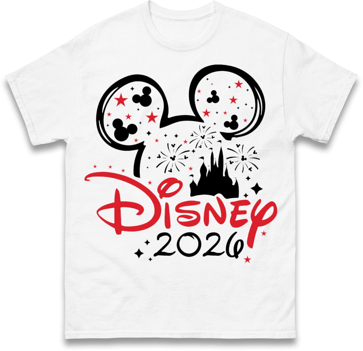 Disney 2026 White Holiday T-Shirts
