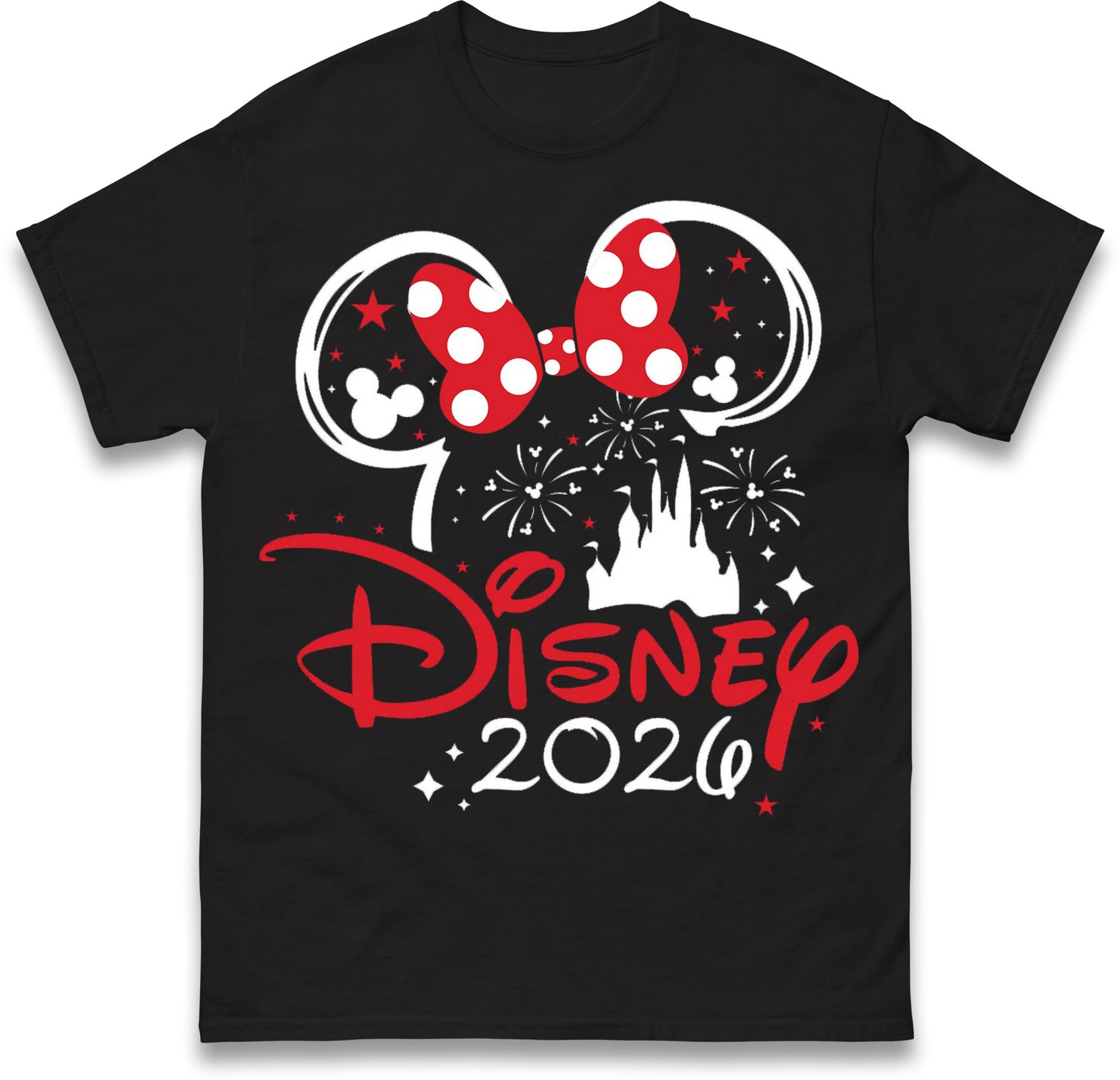 Disney 2026 White Holiday T-Shirts
