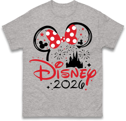 Disney 2026 White Holiday T-Shirts