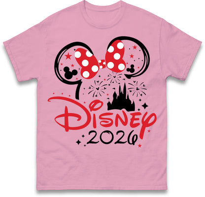 Disney 2026 White Holiday T-Shirts