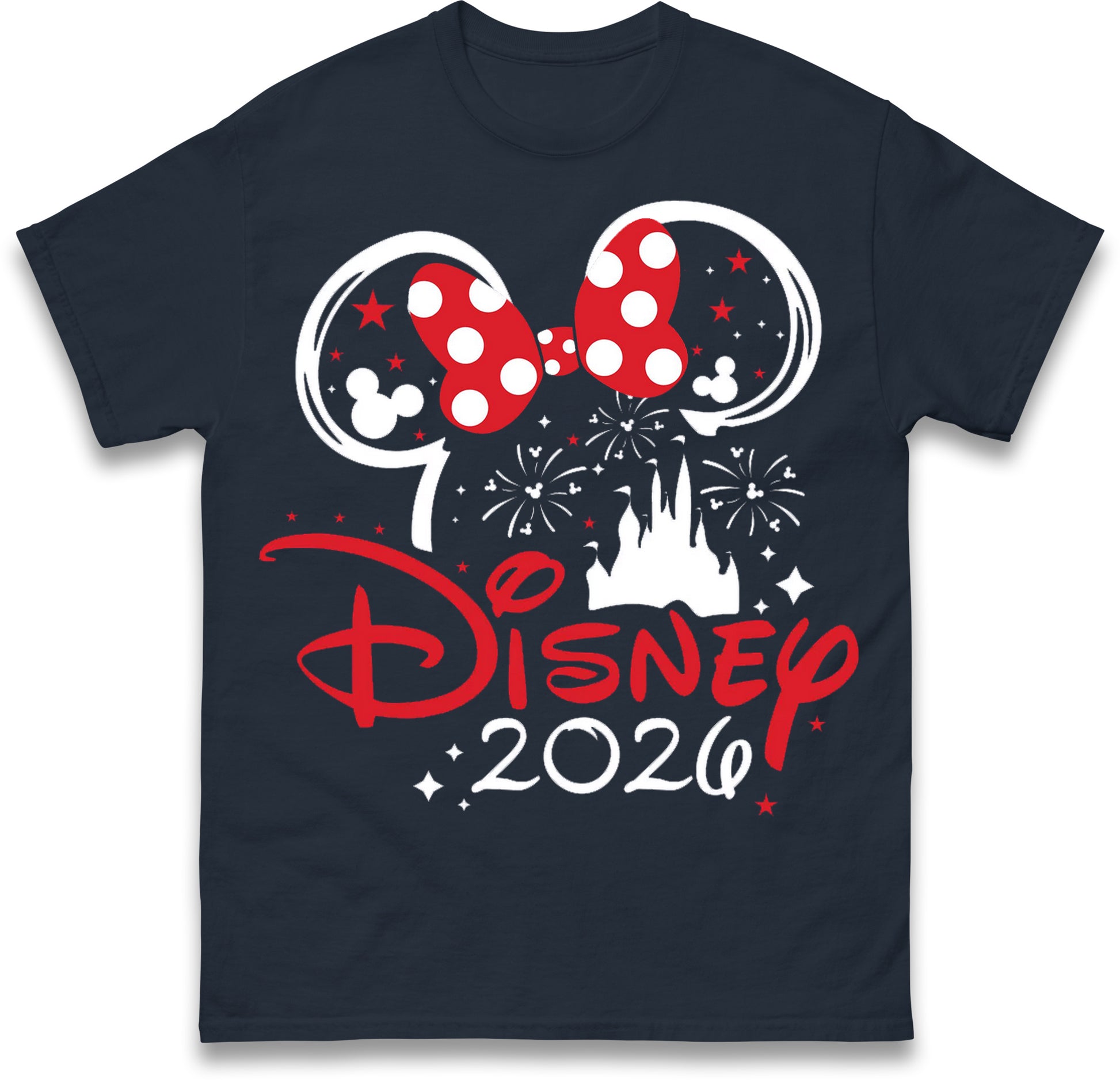 Disney 2026 White Holiday T-Shirts