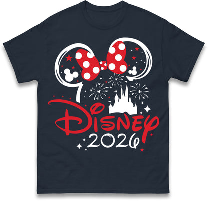 Disney 2026 White Holiday T-Shirts