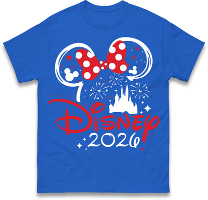 Disney 2026 White Holiday T-Shirts