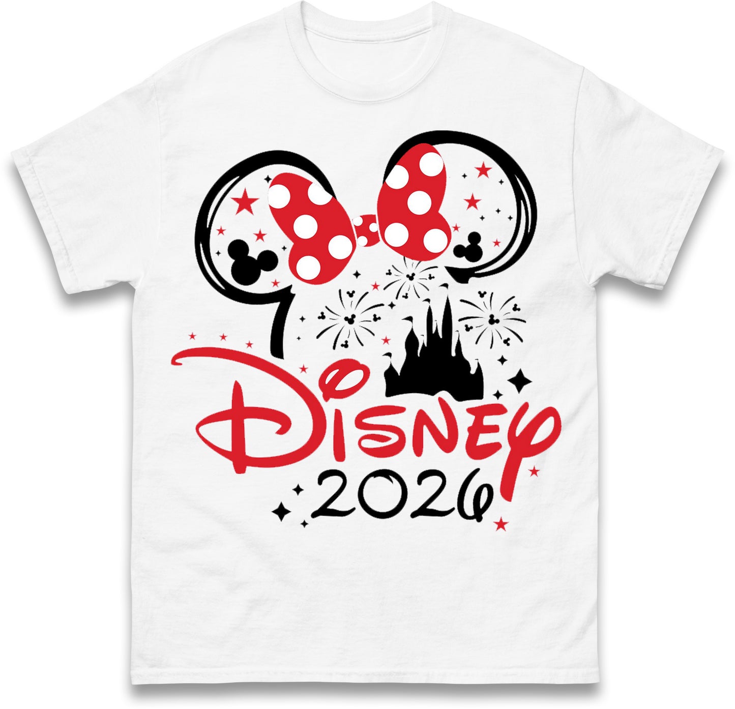 Disney 2026 White Holiday T-Shirts