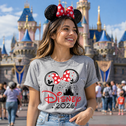 Disney 2026 White Holiday T-Shirts