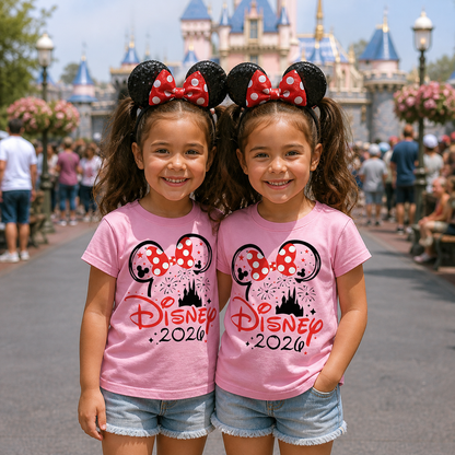 Disney 2026 White Holiday T-Shirts