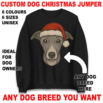 Personalised Any Dog Breed Christmas Jumper