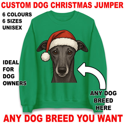 Personalised Any Dog Breed Christmas Jumper