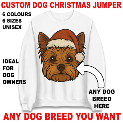 Personalised Any Dog Breed Christmas Jumper