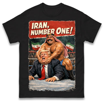 Donald Trump Iron Sheik Pro Wrestling Tees Shirt