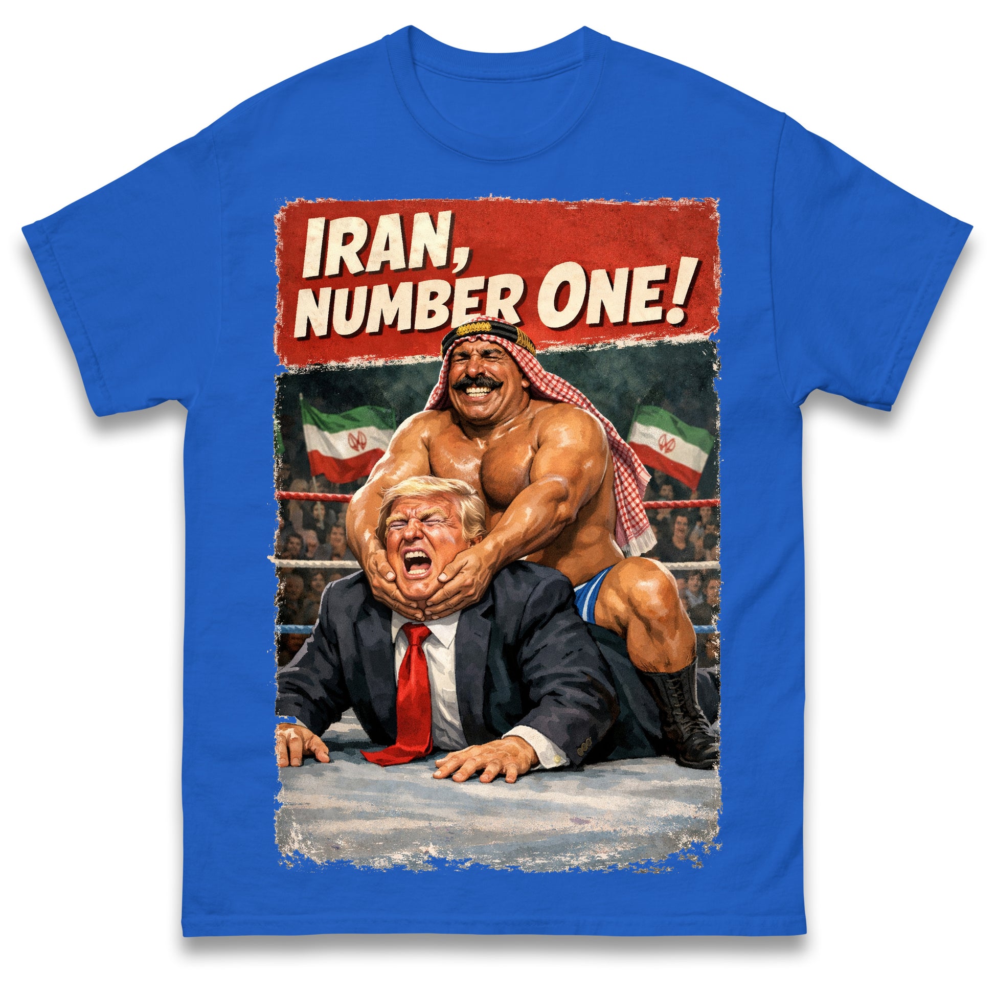 Donald Trump Iron Sheik Pro Wrestling Tees Shirt