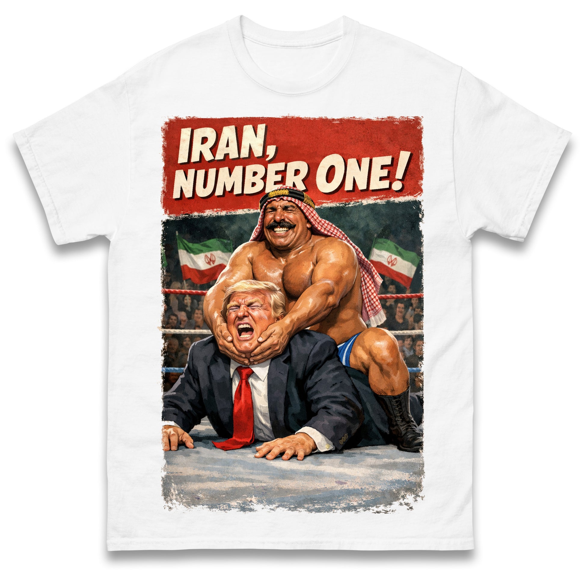 Donald Trump Iron Sheik Pro Wrestling Tees Shirt